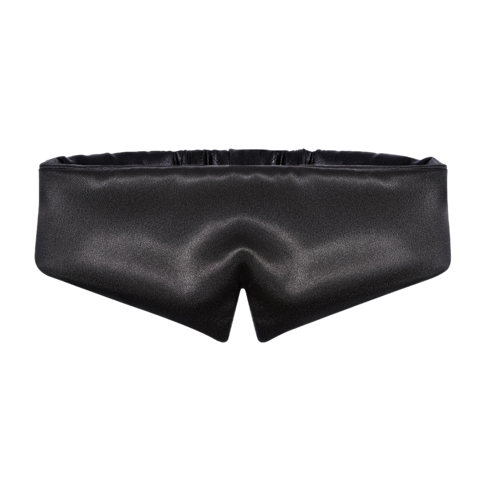 MON MOU Pure Silk³ Mask Black - Шовкова маска для сну та відпочинку